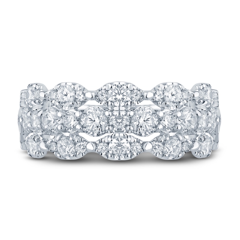Main Image 3 of Pnina Tornai Lab-Grown Diamond Anniversary Band 1-3/4 ct tw Round 14K White Gold