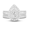 Thumbnail Image 3 of Diamond Double Halo Bridal Set 1-1/2 ct tw Round 14K White Gold