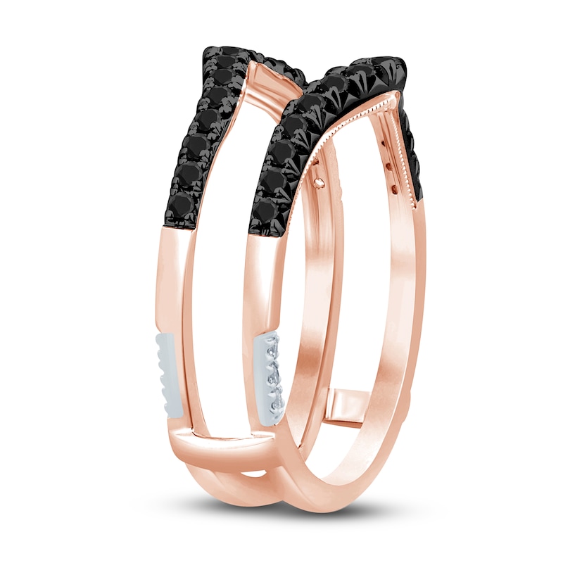 Main Image 2 of Pnina Tornai Black Diamond Enhancer Ring 1/2 ct tw Round 14K Rose Gold