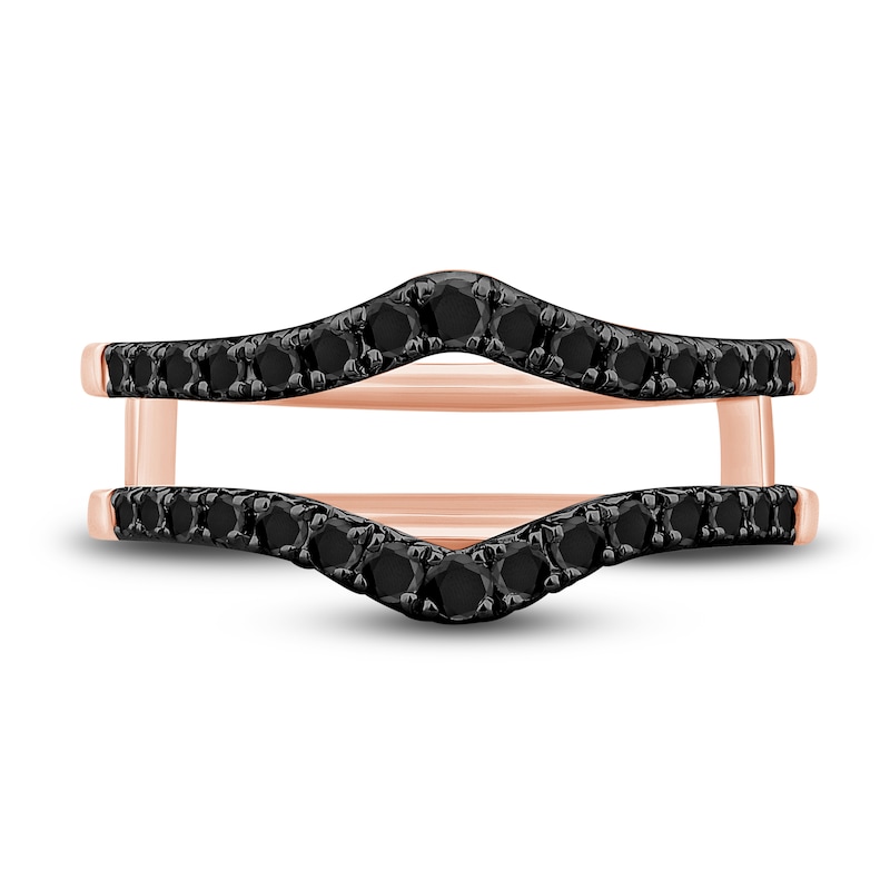 Main Image 3 of Pnina Tornai Black Diamond Enhancer Ring 1/2 ct tw Round 14K Rose Gold