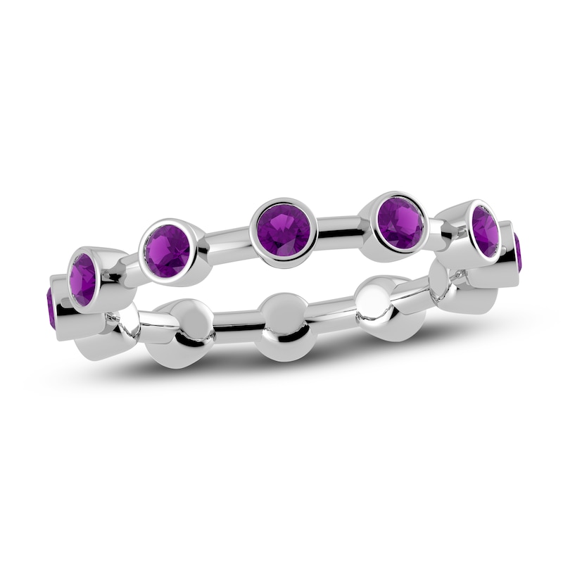 Main Image 1 of Juliette Maison Natural Amethyst Ring 10K White Gold