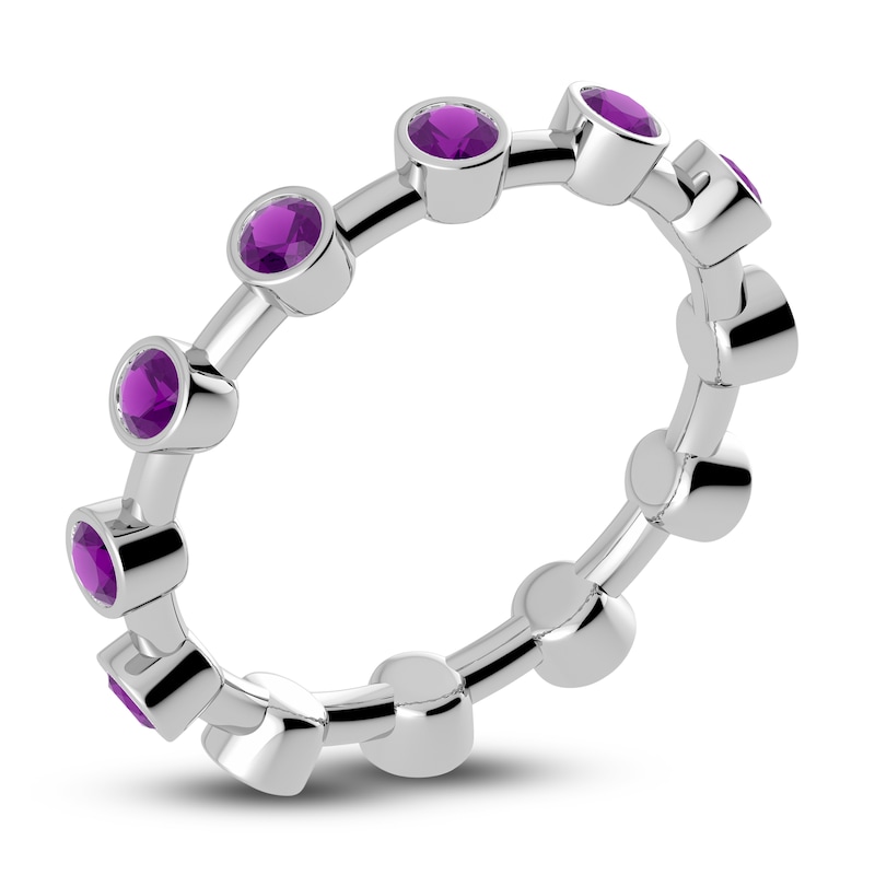 Main Image 2 of Juliette Maison Natural Amethyst Ring 10K White Gold