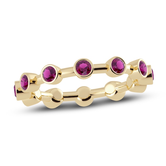 Juliette Maison Natural Rhodolite Garnet 10K Yellow Gold