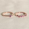 Thumbnail Image 4 of Juliette Maison Natural Amethyst & Natural Orange Citrine Ring 10K White Gold
