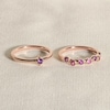 Thumbnail Image 4 of Juliette Maison Natural Amethyst & Natural Emerald Ring 10K Yellow Gold