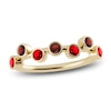 Thumbnail Image 1 of Juliette Maison Natural Garnet & Natural Ruby Ring 10K Yellow Gold