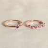 Thumbnail Image 4 of Juliette Maison Natural Peridot & Natural Amethyst Ring 10K Rose Gold