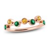 Thumbnail Image 1 of Juliette Maison Natural Emerald & Natural Orange Citrine Ring 10K Rose Gold