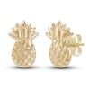 Thumbnail Image 1 of Pineapple Button Stud Earrings 14K Yellow Gold