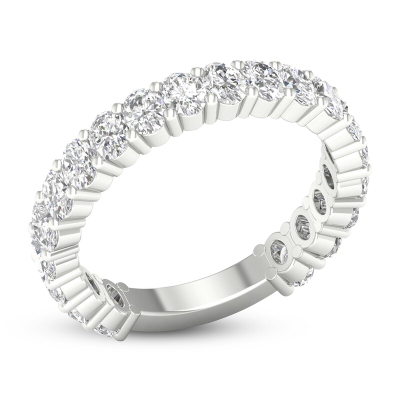Main Image 2 of Diamond Anniversary Band 2 ct tw Oval 14K White Gold