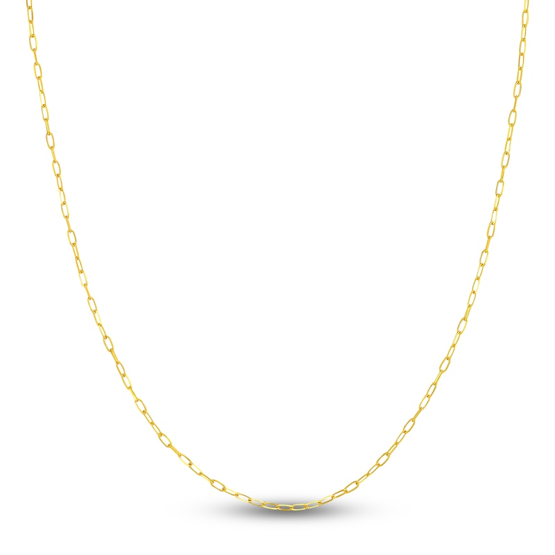 Main Image 1 of Solid Paperclip Chain Necklace 18K Yellow Gold 20" 1.7mm