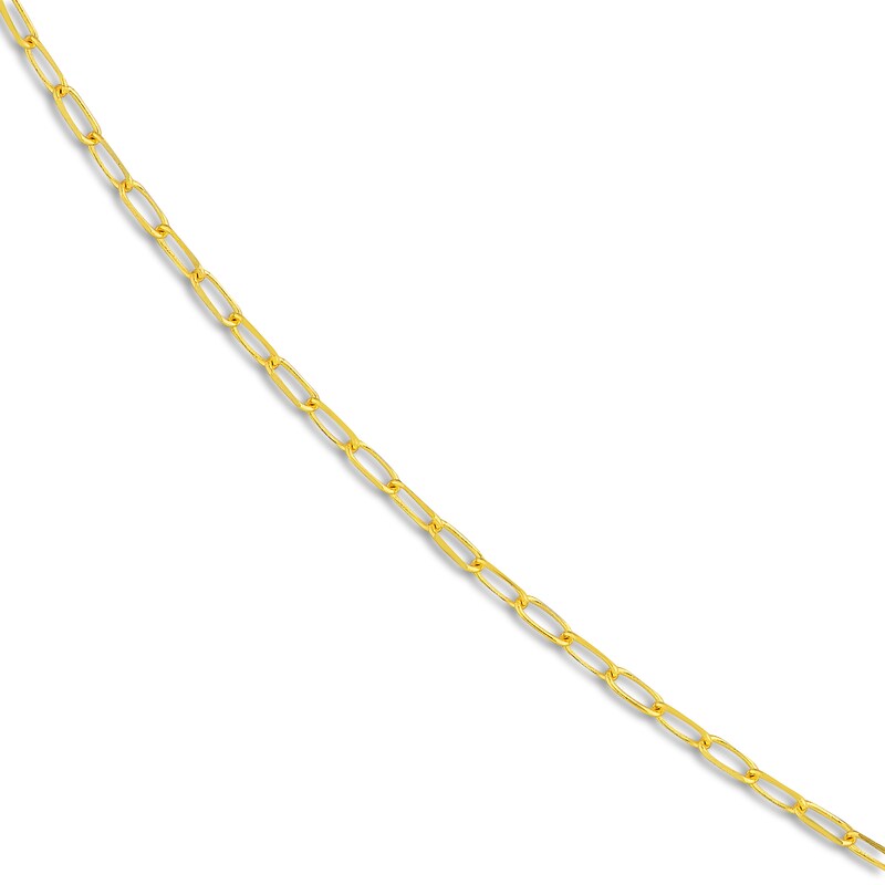 Main Image 2 of Solid Paperclip Chain Necklace 18K Yellow Gold 20" 1.7mm