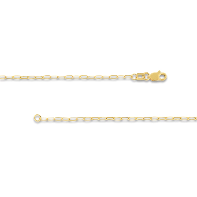 Main Image 3 of Solid Paperclip Chain Necklace 18K Yellow Gold 20" 1.7mm