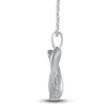 Thumbnail Image 2 of Diamond Interlocking Pendant Necklace 1/5 ct tw Round 14K White Gold