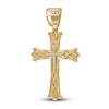 Thumbnail Image 3 of Men's Diamond Cross Charm 1-1/8 ct tw Round 14K Yellow Gold