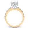 Thumbnail Image 2 of Lab-Grown Diamond Engagement Ring 3-1/4 ct tw Round 14K Yellow Gold