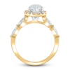 Thumbnail Image 2 of Lab-Grown Diamond Engagement Ring 2-1/4 ct tw Pear/Round 14K Yellow Gold
