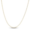 Thumbnail Image 1 of Semi-Solid Diamond-Cut Fancy Link Necklace 14K Yellow Gold 20" 2.74mm