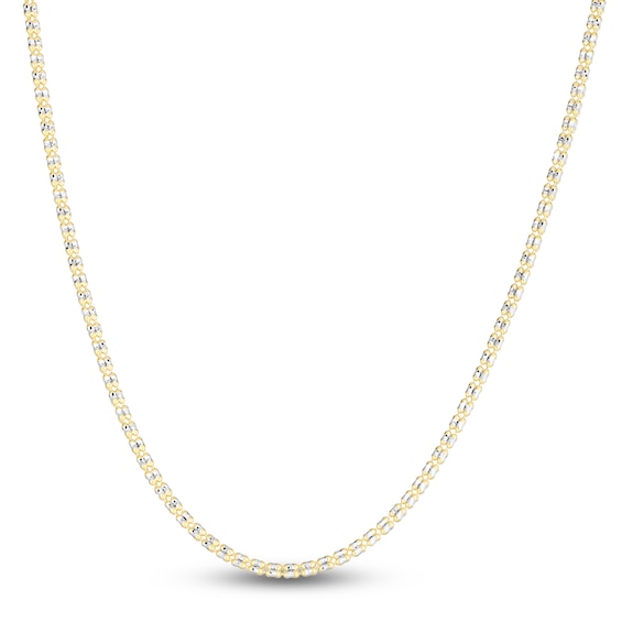 Diamond Cut Fancy Links Pendant Chain in Yellow Gold (1.50 mm)