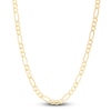 Thumbnail Image 1 of Men's Solid Figaro Chain Necklace 14K Yellow Gold 20" 7.0mm