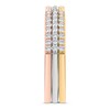 Thumbnail Image 2 of Diamond Stackable Ring 1/3 ct tw Round 14K Tri-Tone Gold