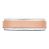 Thumbnail Image 3 of Men's Brushed Wedding Band 14K Two-Tone Gold 5.9mm