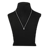 Thumbnail Image 3 of Diamond Letter B Necklace 1/20 ct tw Round 14K White Gold 18"