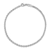 Thumbnail Image 2 of Solid Rope Chain Bracelet Platinum 8" 2.2mm