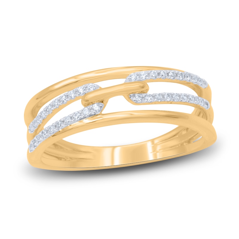 Main Image 1 of Diamond Ring 1/6 ct tw Round 14K Yellow Gold