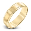 Thumbnail Image 2 of Men's Brushed Wedding Band 14K Yellow Gold 6.0mm