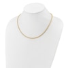 Thumbnail Image 3 of High-Polish Square Oval Chain Necklace 24K Yellow Gold 18" 2.5mm