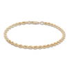 Thumbnail Image 3 of Solid Glitter Rope Necklace & Bracelet Set 14K Yellow Gold