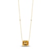 Thumbnail Image 1 of Le Vian Natural Citrine & Diamond Necklace 1/3 ct tw 14K Honey Gold