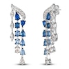 Thumbnail Image 2 of Le Vian Natural Sapphire Drop Earrings 14K Vanilla Gold