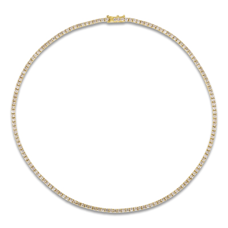 Main Image 1 of Le Vian Diamond Tennis Necklace 5-1/4 ct tw 14K Honey Gold