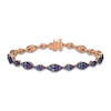 Thumbnail Image 0 of Le Vian Natural Sapphire & Amethyst Bracelet 14K Strawberry Gold
