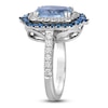 Thumbnail Image 2 of Le Vian Natural Sapphire , Aquamarine & Diamond Ring 3/4 ct tw Platinum
