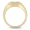 Thumbnail Image 2 of Men's Diamond Cross Signet Ring 1/3 ct tw 10K Yellow Gold