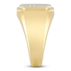 Thumbnail Image 3 of Men's Diamond Cross Signet Ring 1/3 ct tw 10K Yellow Gold