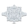 Thumbnail Image 3 of Pnina Tornai Princess-Cut Quad Diamond Halo Engagement Ring 2-1/3 ct tw 14K White Gold