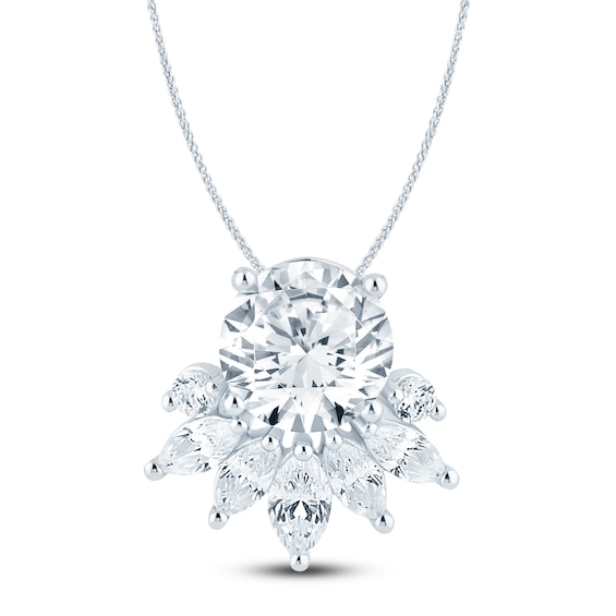 Pnina Tornai Lab-Grown Diamond Spray Necklace 4 ct tw 14K White Gold 18"