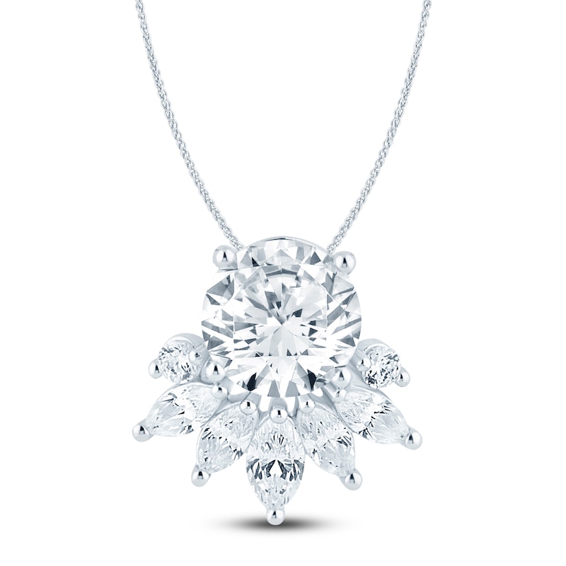 Main Image 1 of Pnina Tornai Lab-Grown Diamond Spray Necklace 4 ct tw 14K White Gold 18"