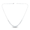Thumbnail Image 2 of Pnina Tornai Round & Emerald-Cut Lab-Grown Diamond Riviera Necklace 11-3/4 ct tw 14K White Gold 17.75"