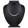 Thumbnail Image 4 of Pnina Tornai Round & Emerald-Cut Lab-Grown Diamond Riviera Necklace 11-3/4 ct tw 14K White Gold 17.75"