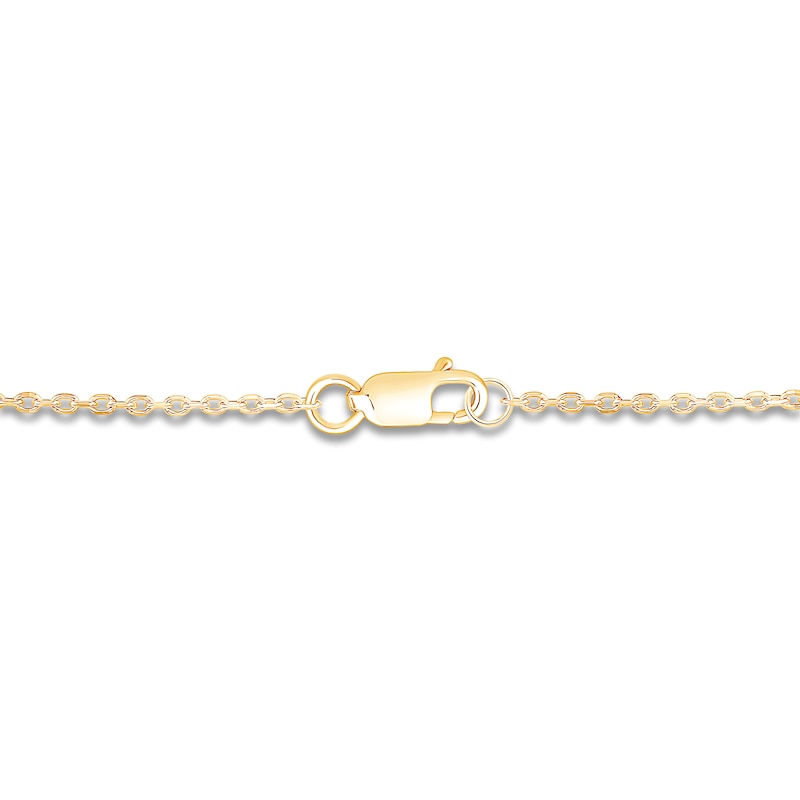 Main Image 2 of Brilliant Moments Diamond Quilted Heart Necklace 3/8 ct tw 14K Yellow Gold 18"