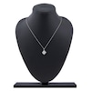 Thumbnail Image 6 of Baguette & Round-Cut Lab-Grown Diamond Snowflake Necklace 1 ct tw 14K White Gold 18"