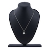 Thumbnail Image 7 of Baguette & Round-Cut Lab-Grown Diamond Snowflake Necklace 1 ct tw 14K White Gold 18"