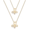 Thumbnail Image 1 of Mother/Daughter Diamond Butterfly Necklace Matching Set 1/8 ct tw 14K Yellow Gold
