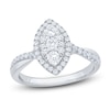 Thumbnail Image 1 of Brilliant Moments Multi-Diamond Marquise Halo Engagement Ring 3/4 ct tw 14K White Gold