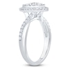 Thumbnail Image 2 of Brilliant Moments Multi-Diamond Marquise Halo Engagement Ring 3/4 ct tw 14K White Gold